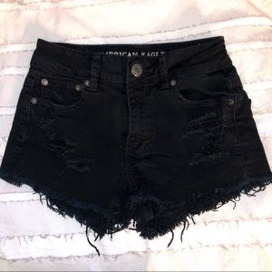 AEO Hi-Rise Festival Black Jean Short